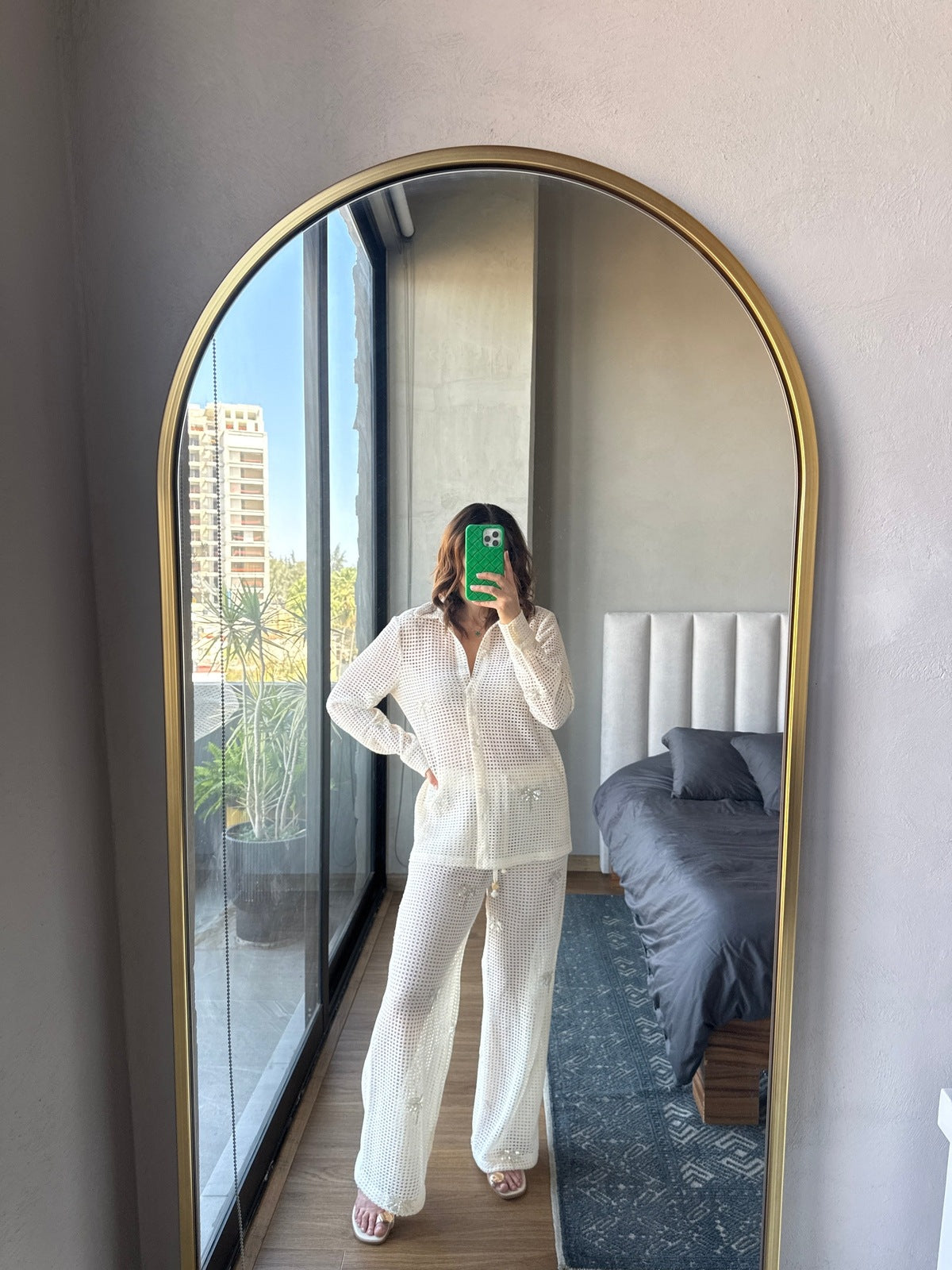 Set blusa y pantalón lentejuelas