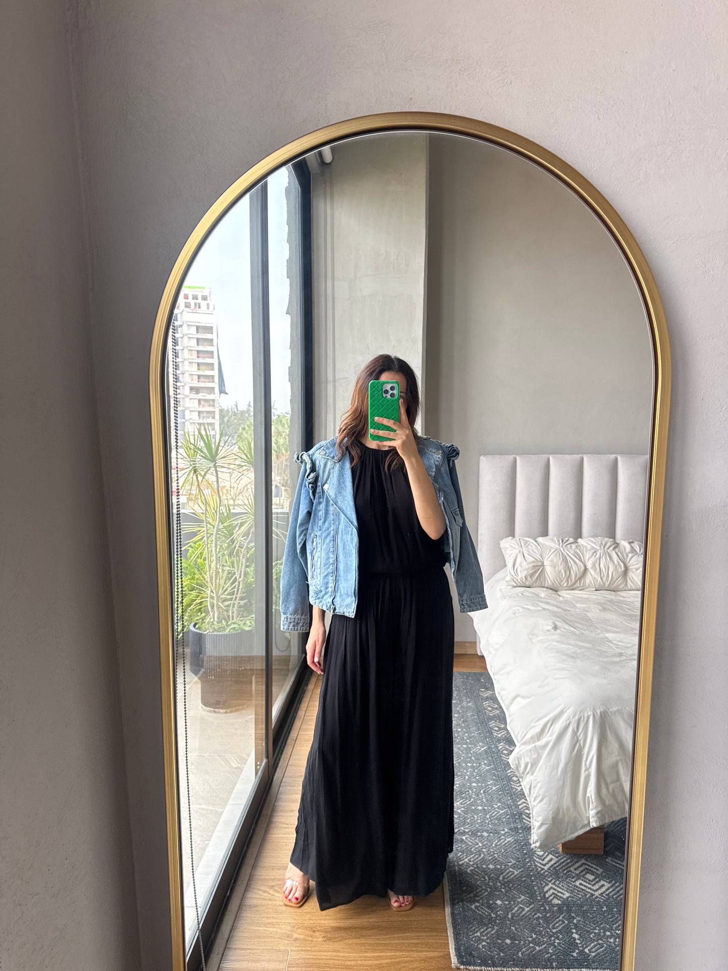 Set blusa y falda pantalón negro