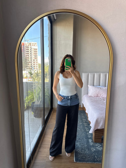 Pantalón pretina denim