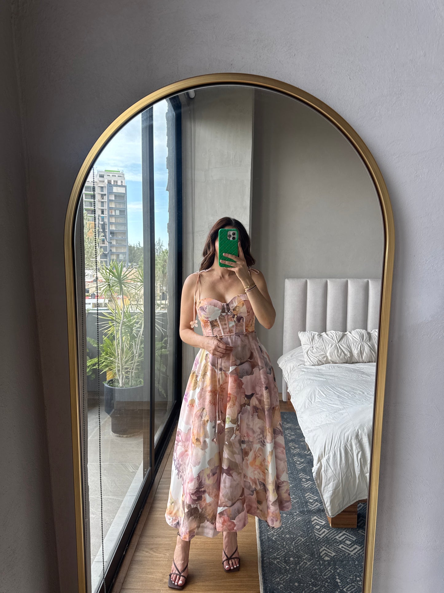 Vestido midi print