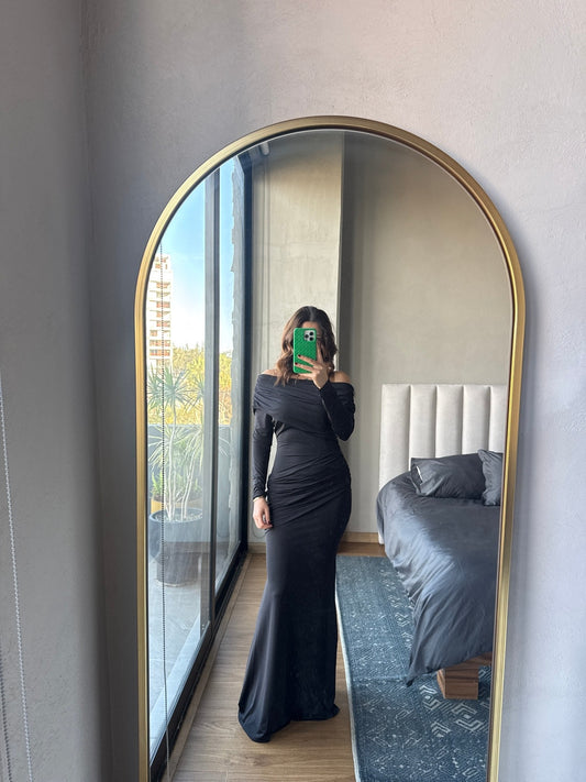 Vestido maxi negro