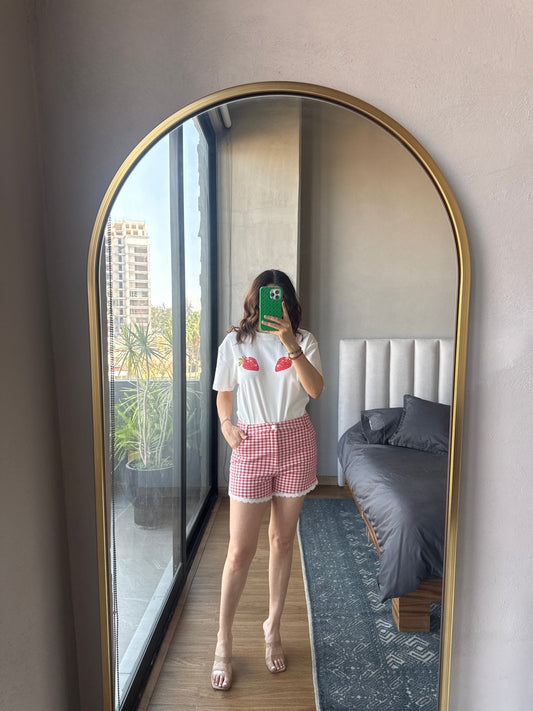 Tshirt fresas blanca