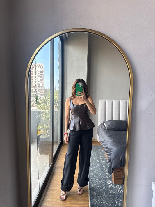 Jeans aplicaciones negro