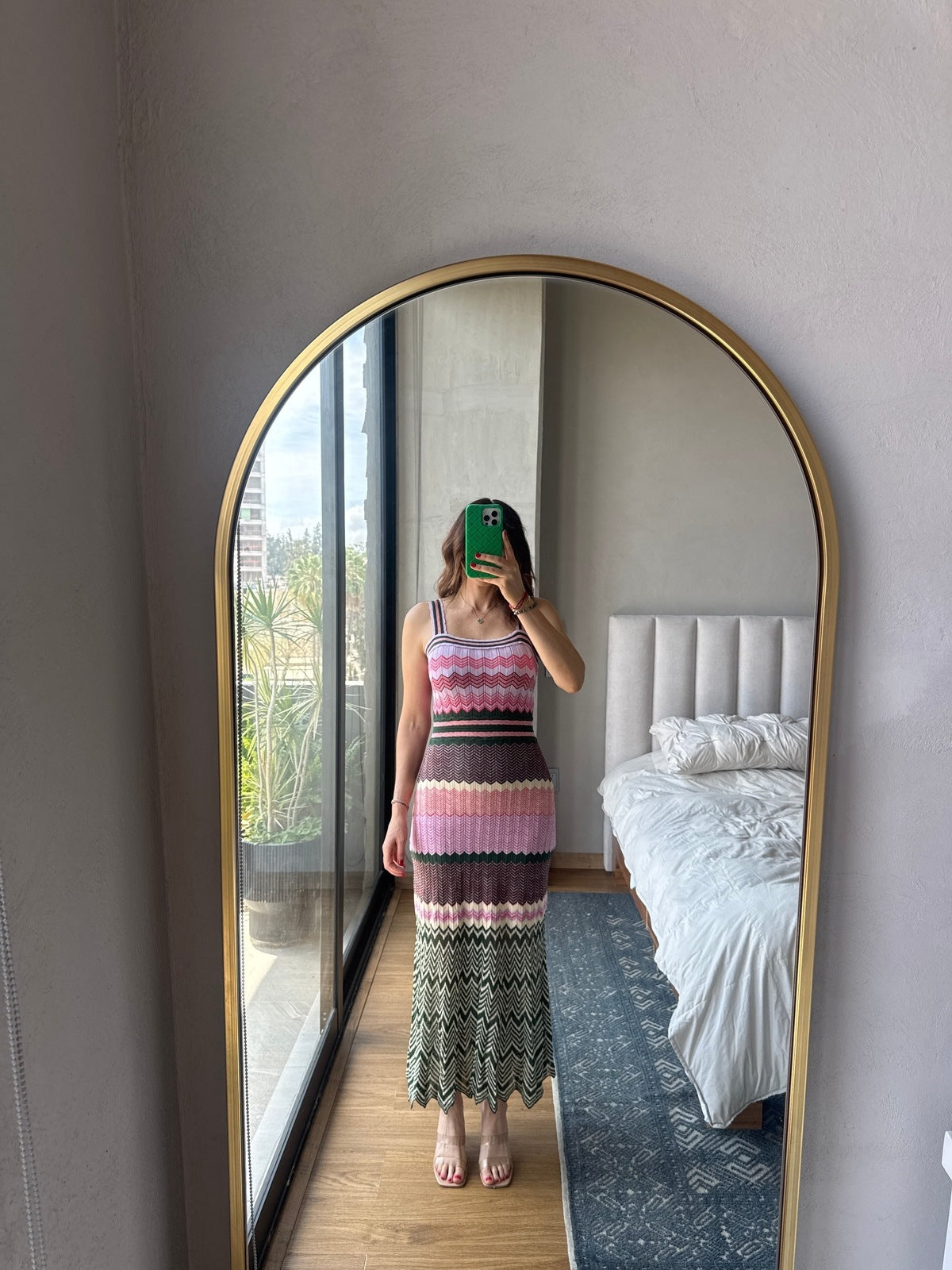 Vestido maxi tejido