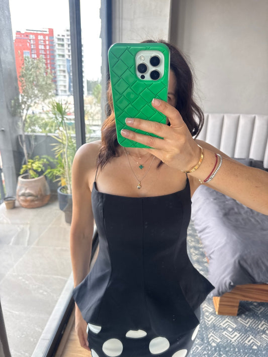 Blusa peplum negra