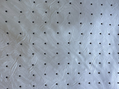 Set blusa y falda crema con detalle lunares