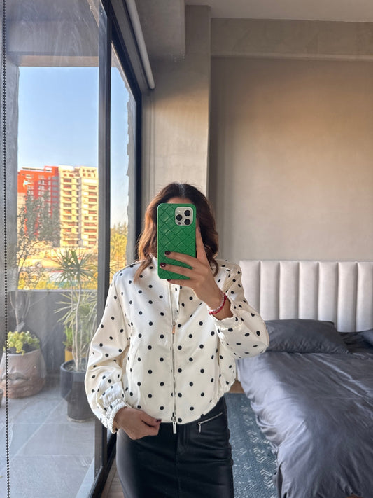 Bomber satín lunares