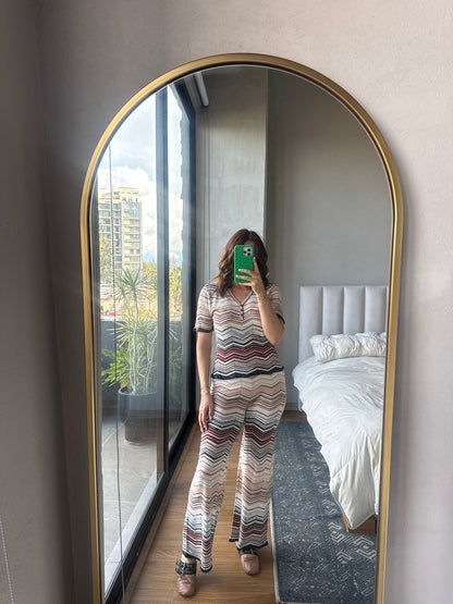 Set lounge wear estilo missoni