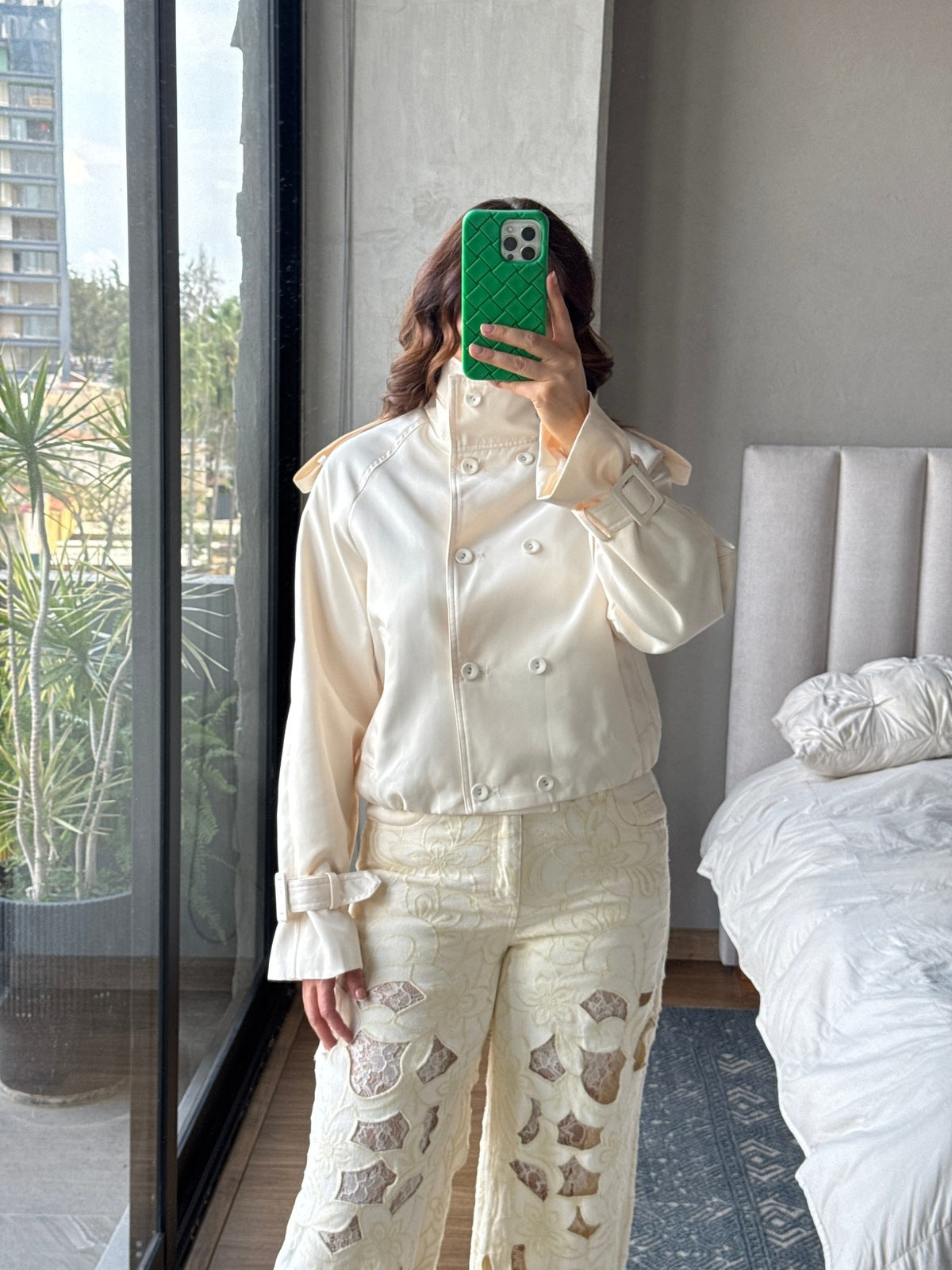Cazadora botones ivory