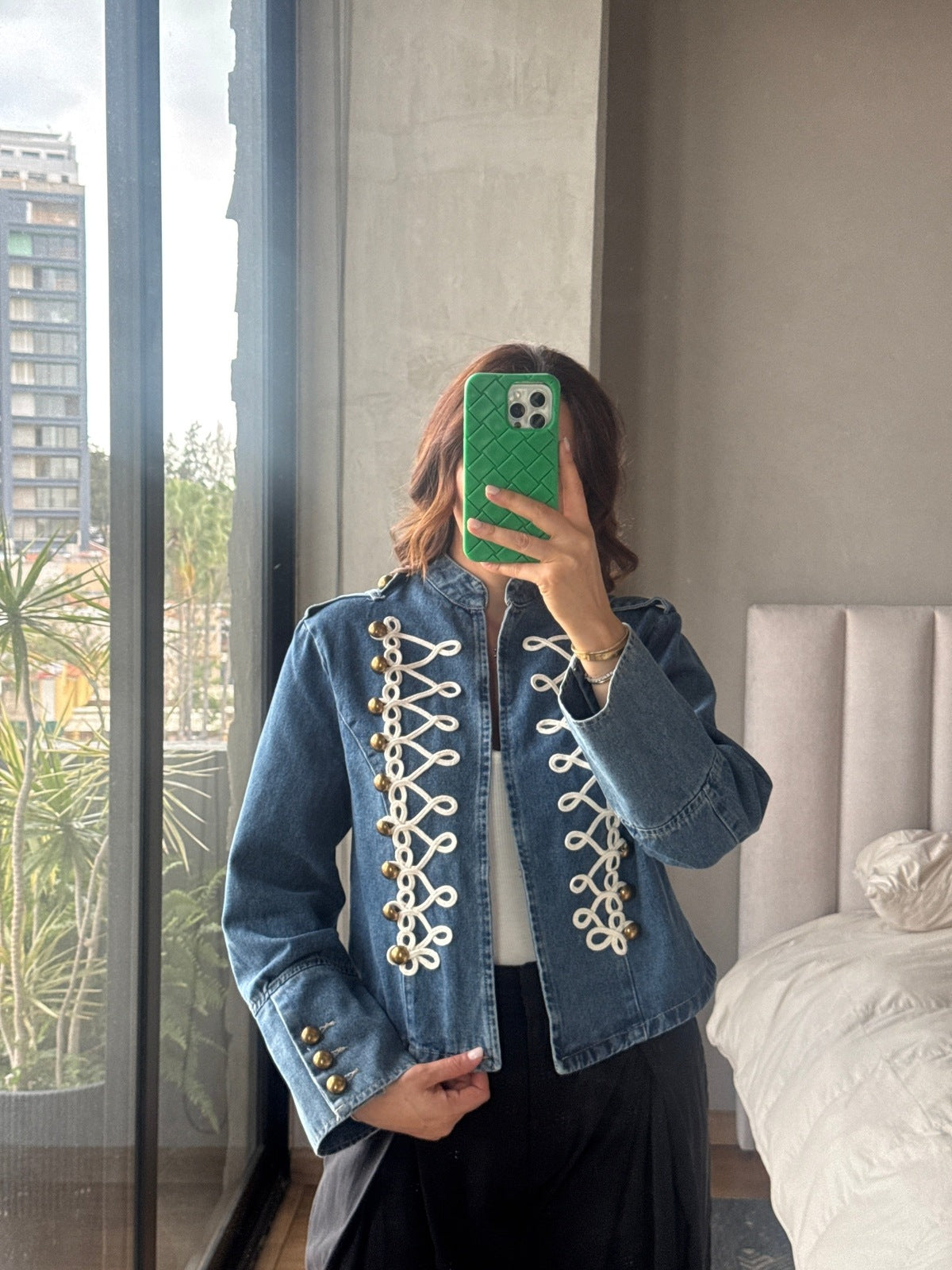 Chamarra denim napoleón