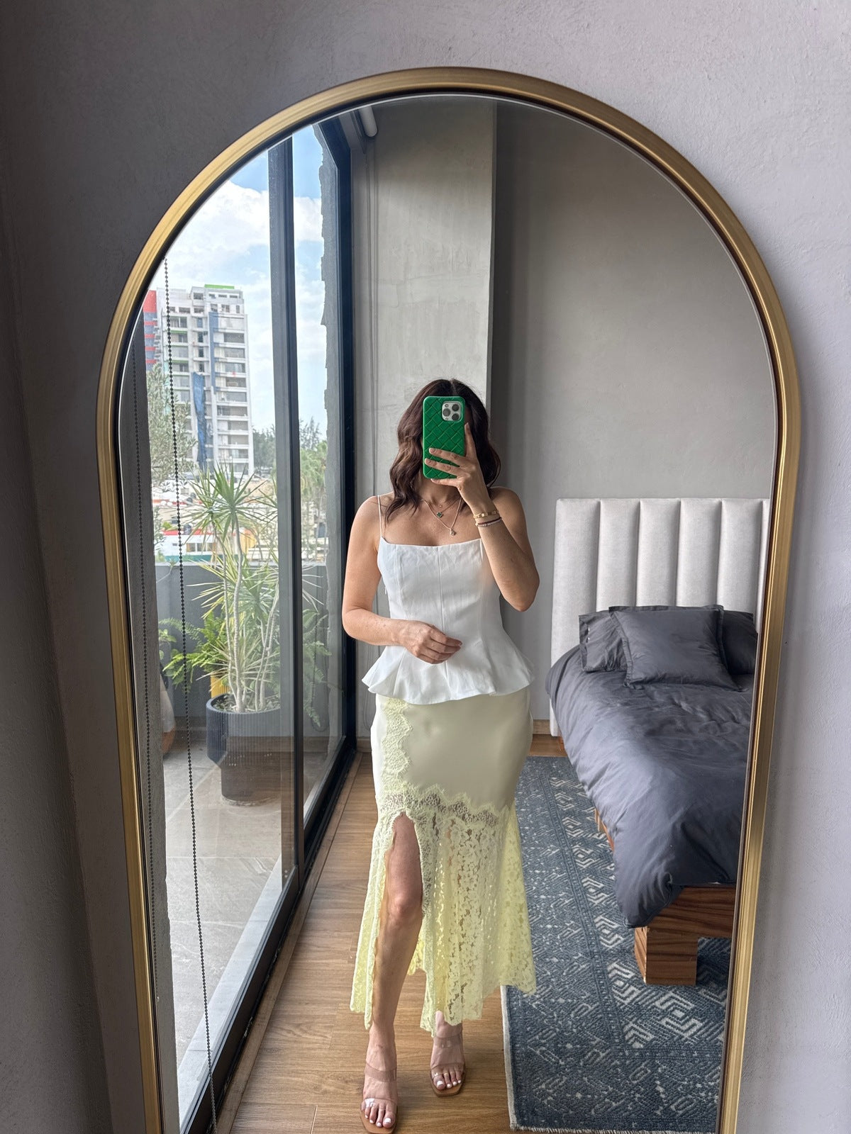 Blusa peplum blanca