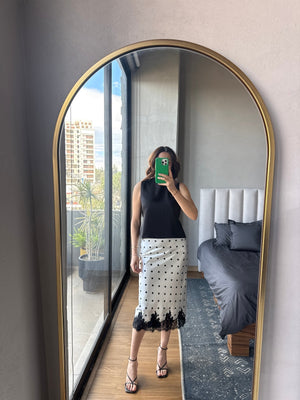 Blusa negra escote espalda