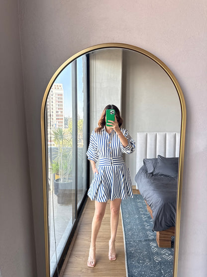 Vestido corto rayas