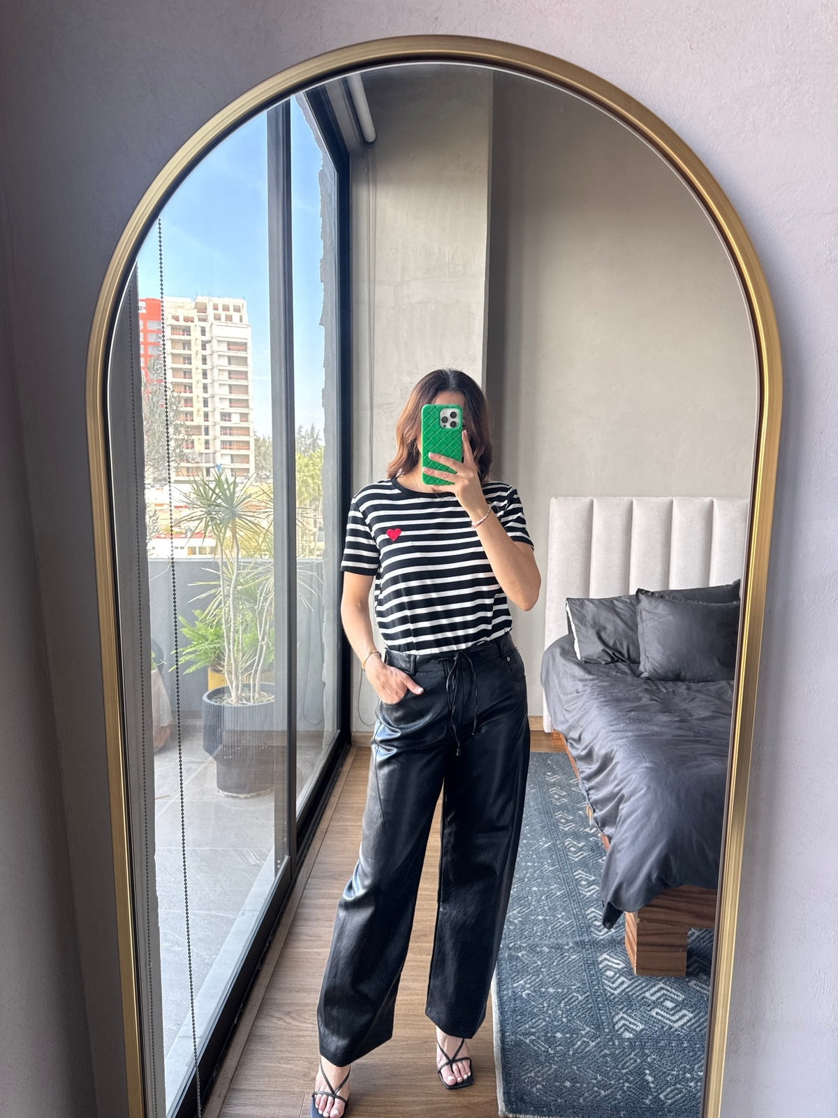 Tshirt rayas blanca con corazon