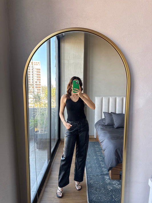Blusa tejida negra