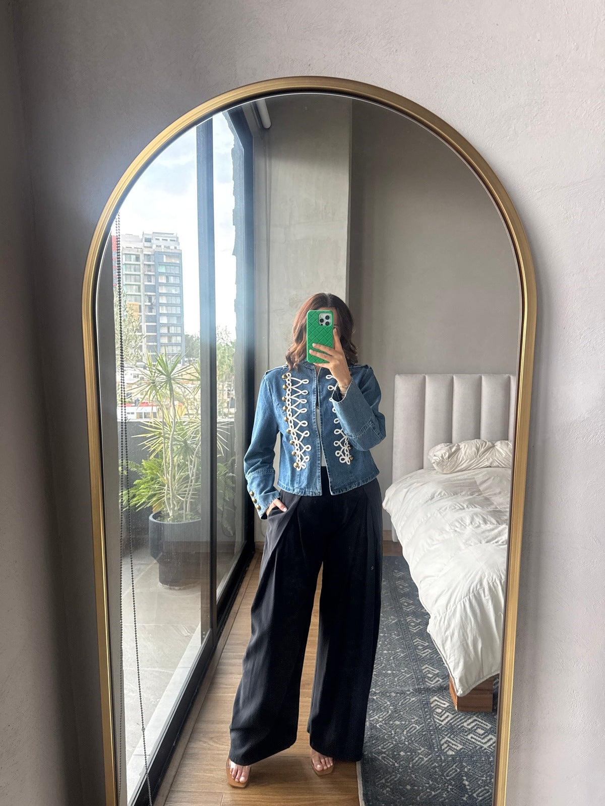 Chamarra denim napoleón