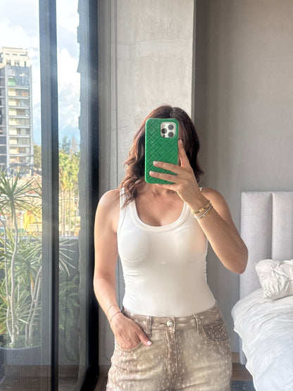 Blusa tank ivory