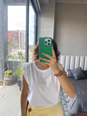 Muscle tshirt blanca