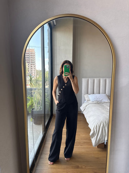 Set chaleco y pantalón negro