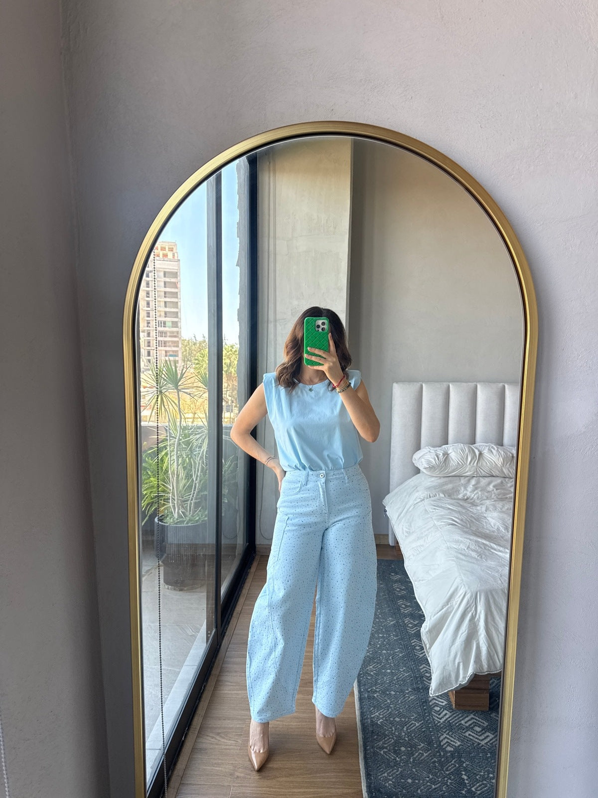 Muscle tshirt baby blue