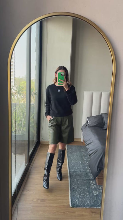 Sudadera logo L negra