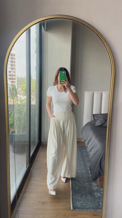 Blusa tejida blanca