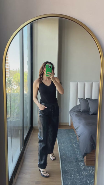 Blusa tejida negra