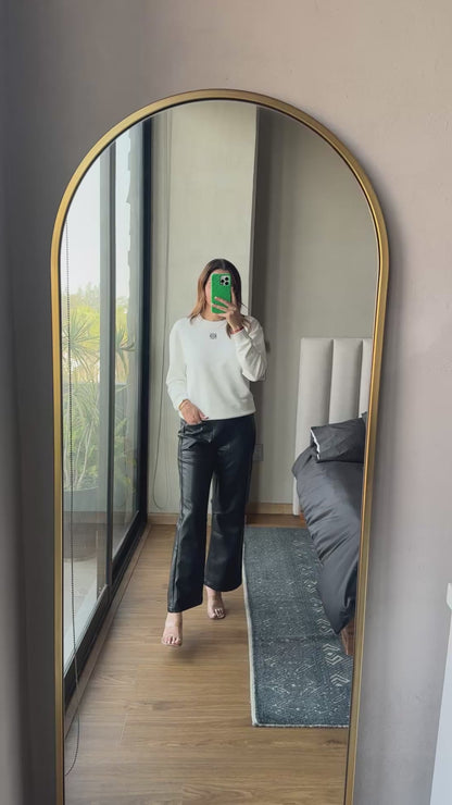 Sudadera logo L blanca