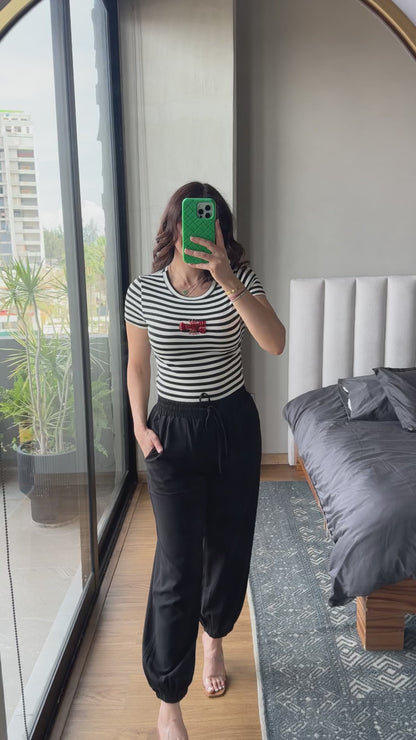 Pantalón jogger negro