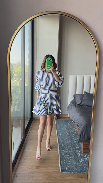 PRE VENTA se entrega a partir del 16 de febrero. Vestido corto rayas